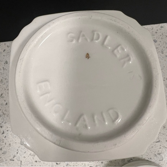 Vintage 1960s SADLER Cabbage Roses Ginger Tea Container. England Caddy Box - Picture 7 of 11